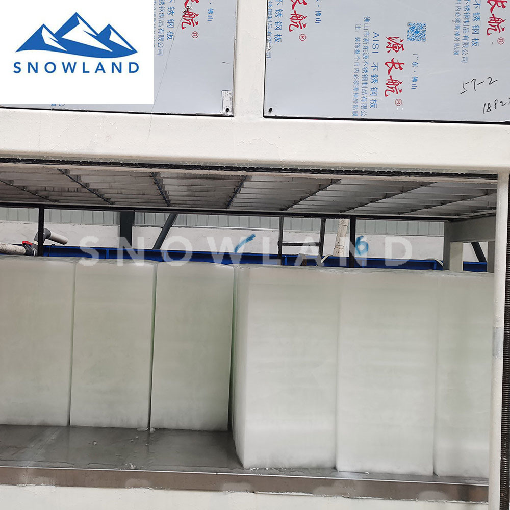 制冰系统工程 直冷式块冰机价格 冰砖机实力厂家 首选佛山新雪制冷 制冰机品牌厂家 终身售后