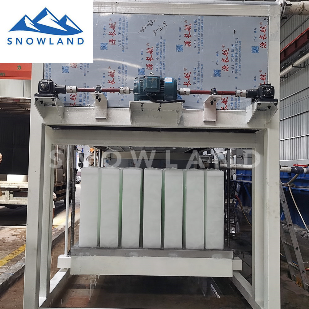 制冰系统工程 直冷式块冰机价格 冰砖机实力厂家 首选佛山新雪制冷 制冰机品牌厂家 终身售后