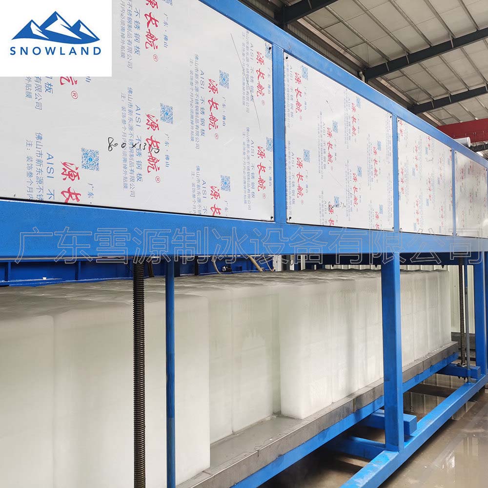   2020佛山新雪制冷大型直冷式块冰机隧道降温制冰机 制冰机品牌 节能大型制冰机生产厂家