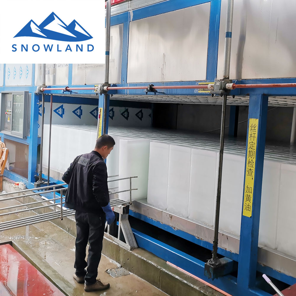   2020佛山新雪制冷大型直冷式块冰机隧道降温制冰机 制冰机品牌 节能大型制冰机生产厂家