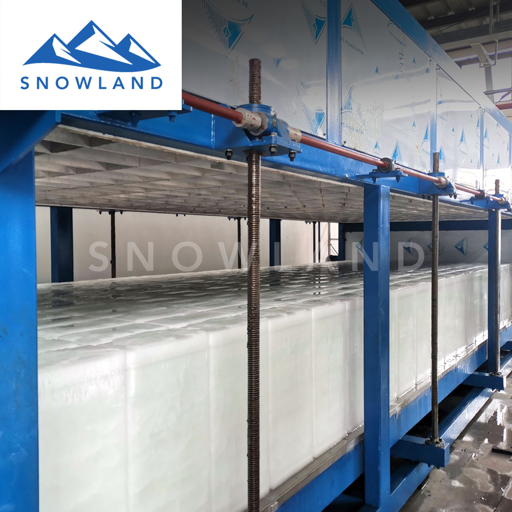   2020佛山新雪制冷大型直冷式块冰机隧道降温制冰机 制冰机品牌 节能大型制冰机生产厂家