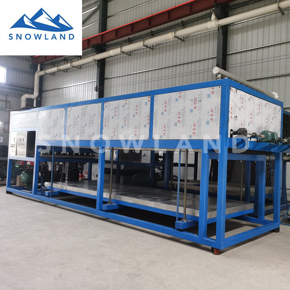   2020新雪制冷中型高品质工业制冰机 专业定制块冰机厂家 全自动直冷式块冰机 化工中型冰砖机品牌企业