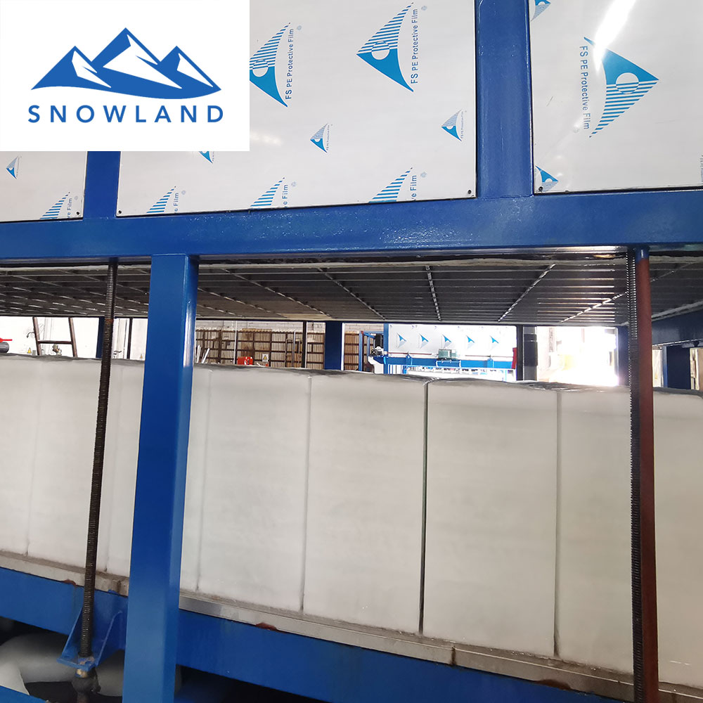   2020新雪制冷中型高品质工业制冰机 专业定制块冰机厂家 全自动直冷式块冰机 化工中型冰砖机品牌企业