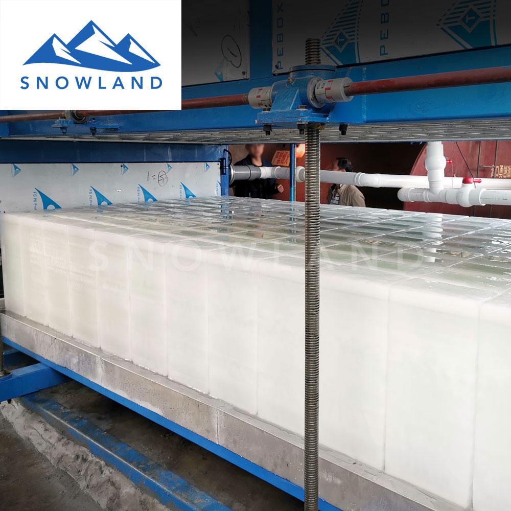 佛山新雪制冷小型5吨50kg冰块直冷式块冰机降温制冰机农作物保鲜冰砖机专业制冰机广东制冰机厂家