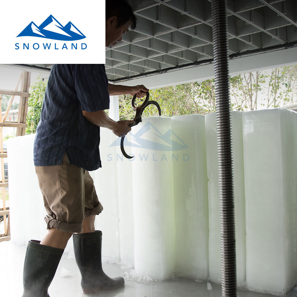 佛山新雪制冷小型5吨50kg冰块直冷式块冰机降温制冰机农作物保鲜冰砖机专业制冰机广东制冰机厂家