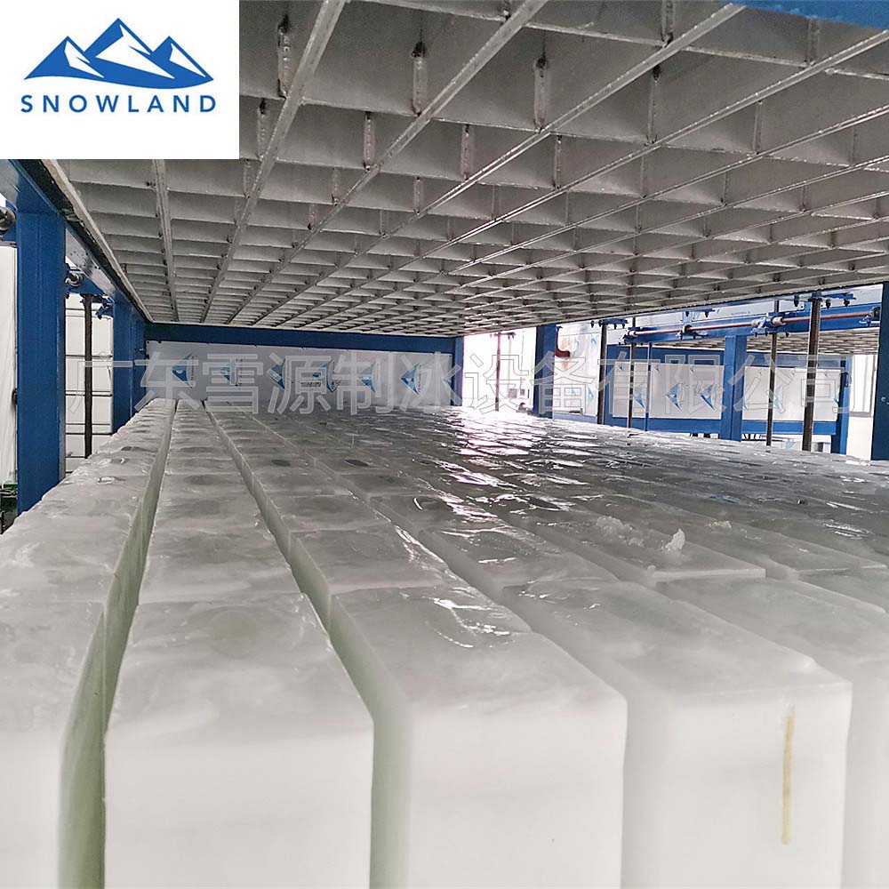 2020新款雪源15吨大型工业制冰机大型块冰机全自动直冷式块冰机化工大型冰砖机