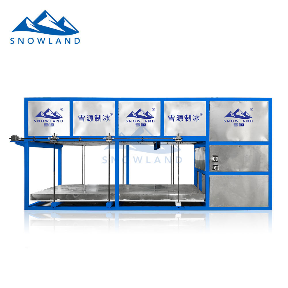 2020新款雪源15吨大型工业制冰机大型块冰机全自动直冷式块冰机化工大型冰砖机